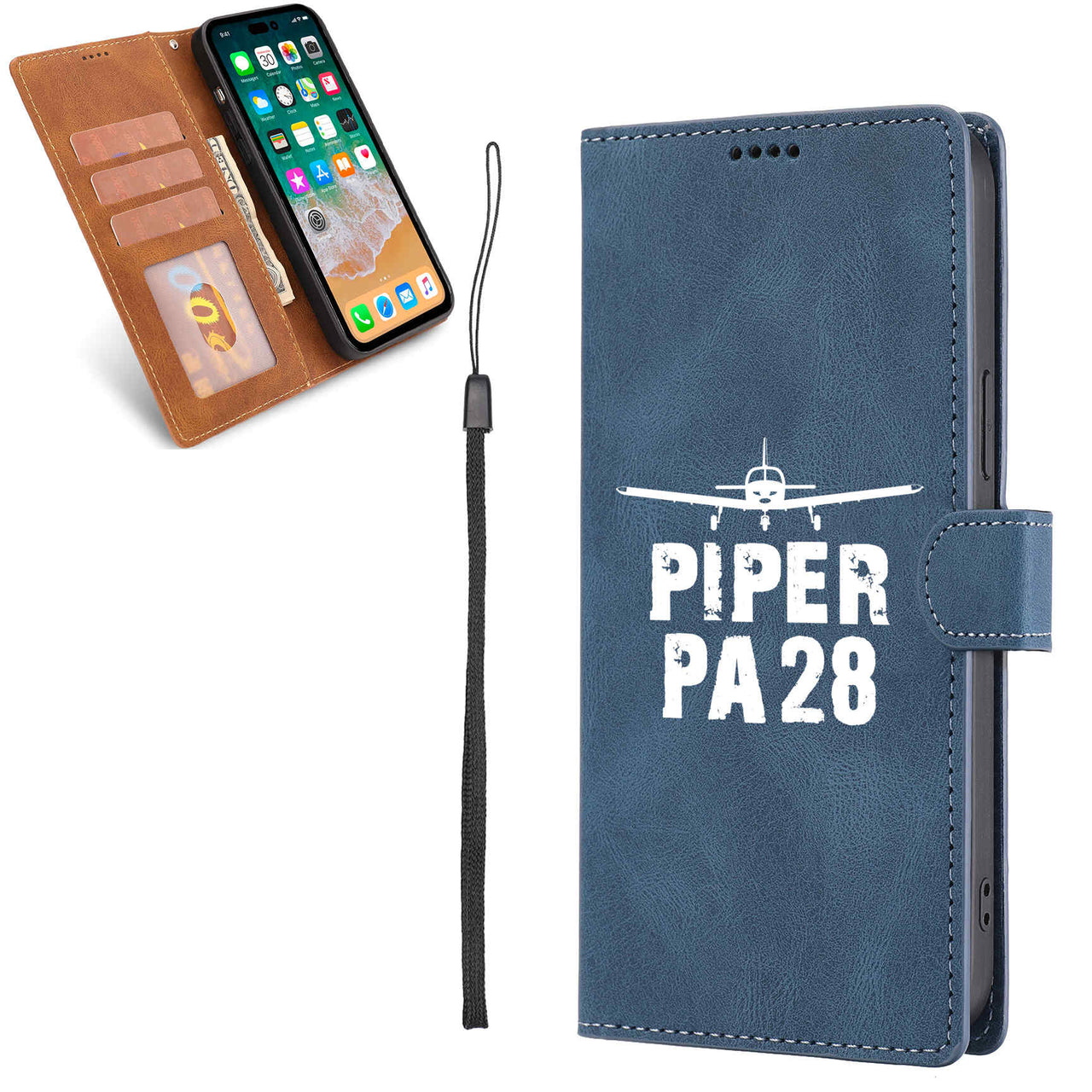 Piper PA28 & Plane Designed Leather Samsung S & Note Cases