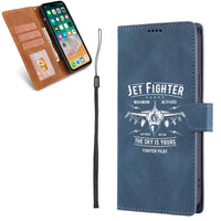 Thumbnail for Jet Fighter - The Sky is Yours Designed Leather Samsung S & Note Cases