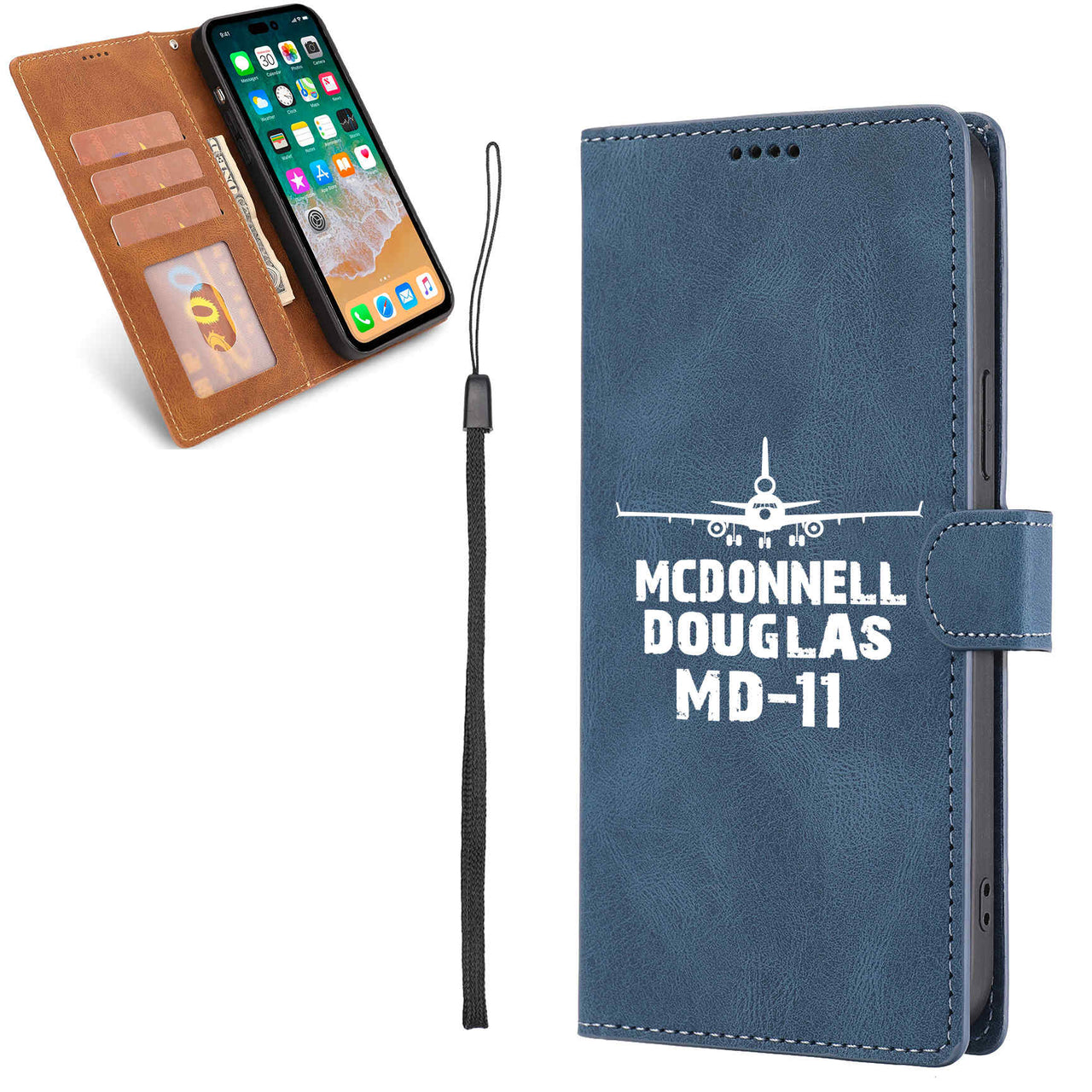 McDonnell Douglas MD-11 & Plane Designed Leather Samsung S & Note Cases