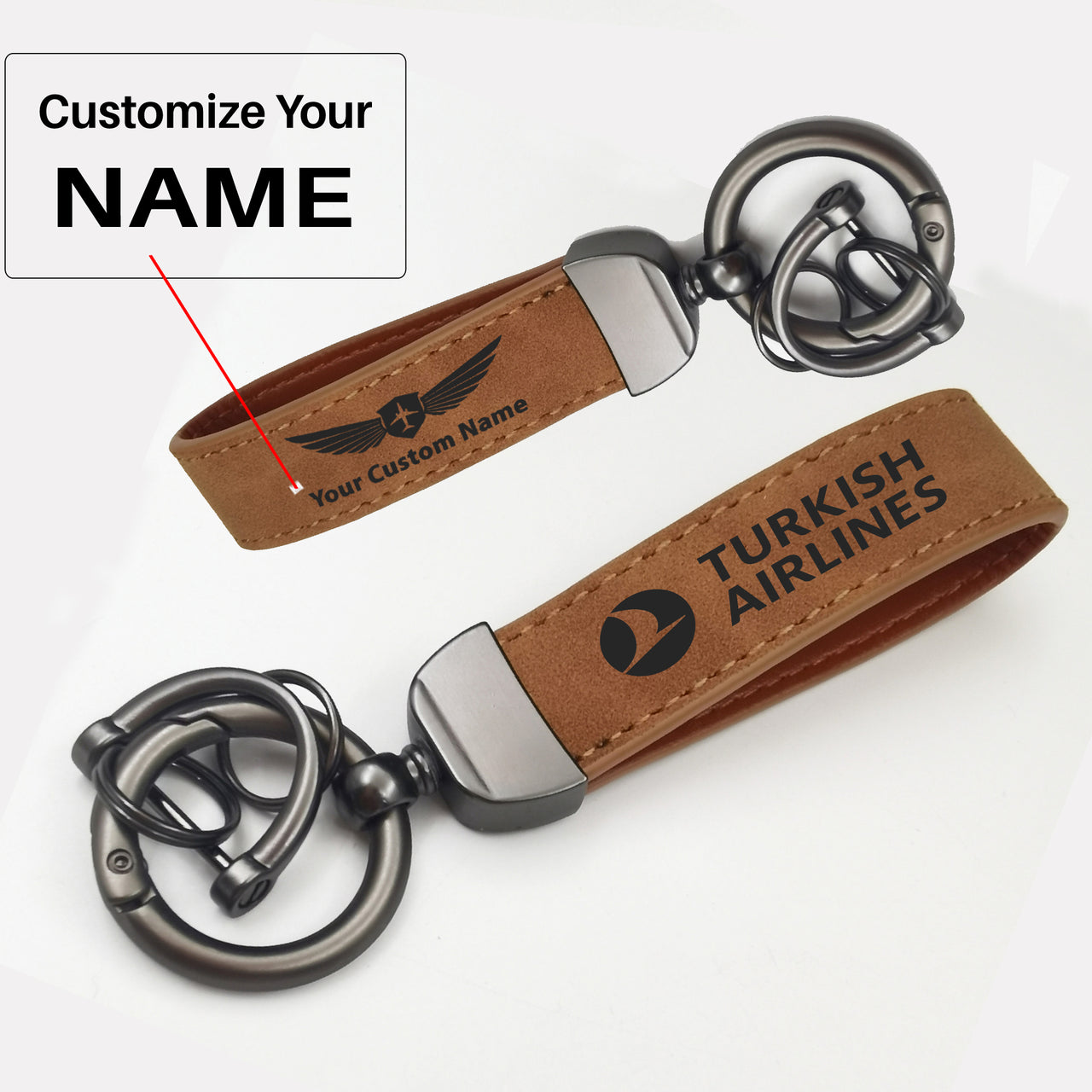 Turkish Airlines Design Horseshoe Buckle Key Chains