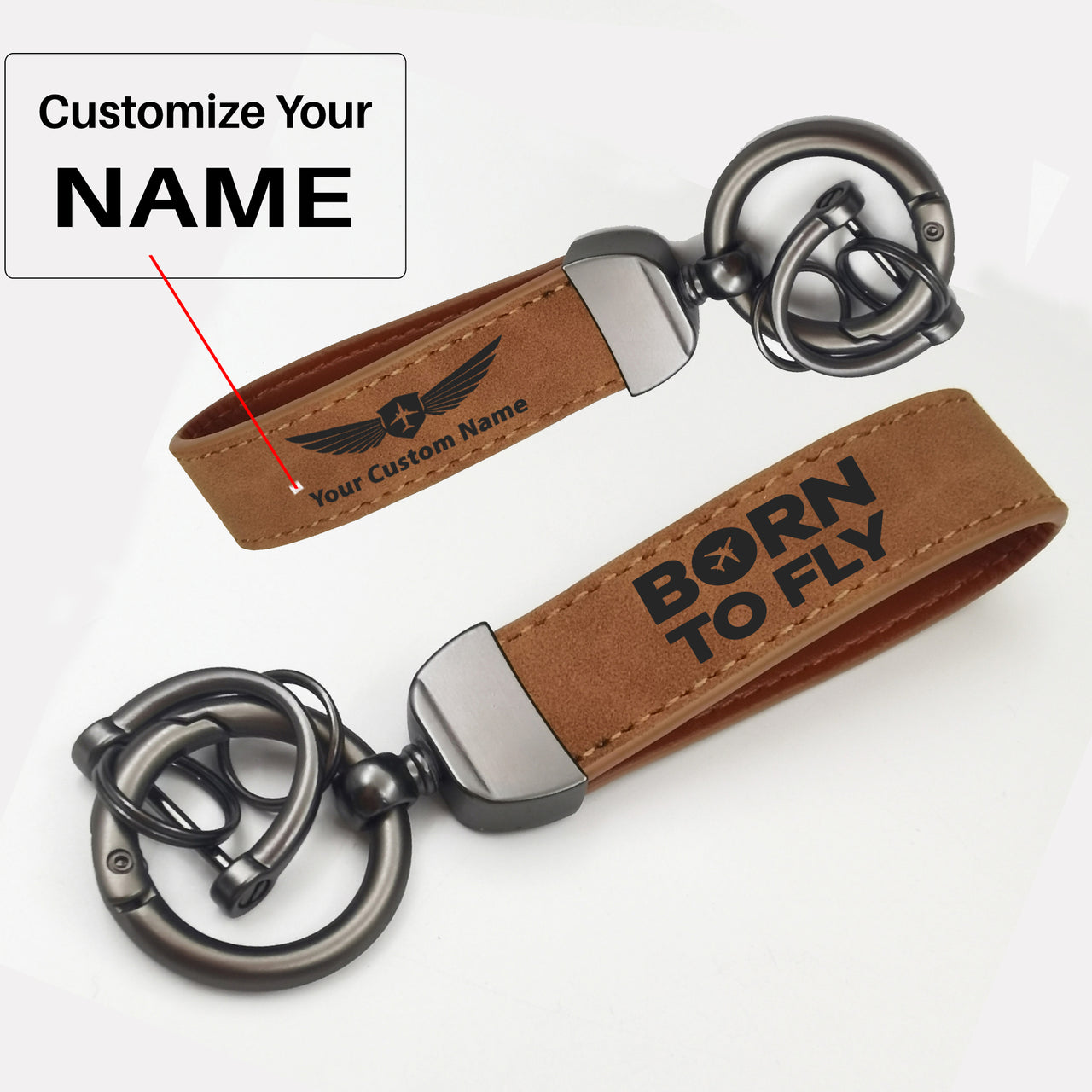 Born To Fly Special Design Horseshoe Buckle Key Chains