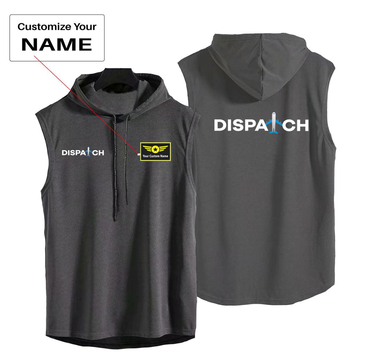 Dispatch Designed Hooded Tank Tops