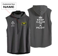 Thumbnail for Keep Calm I'm a Pilot Designed Hooded Tank Tops