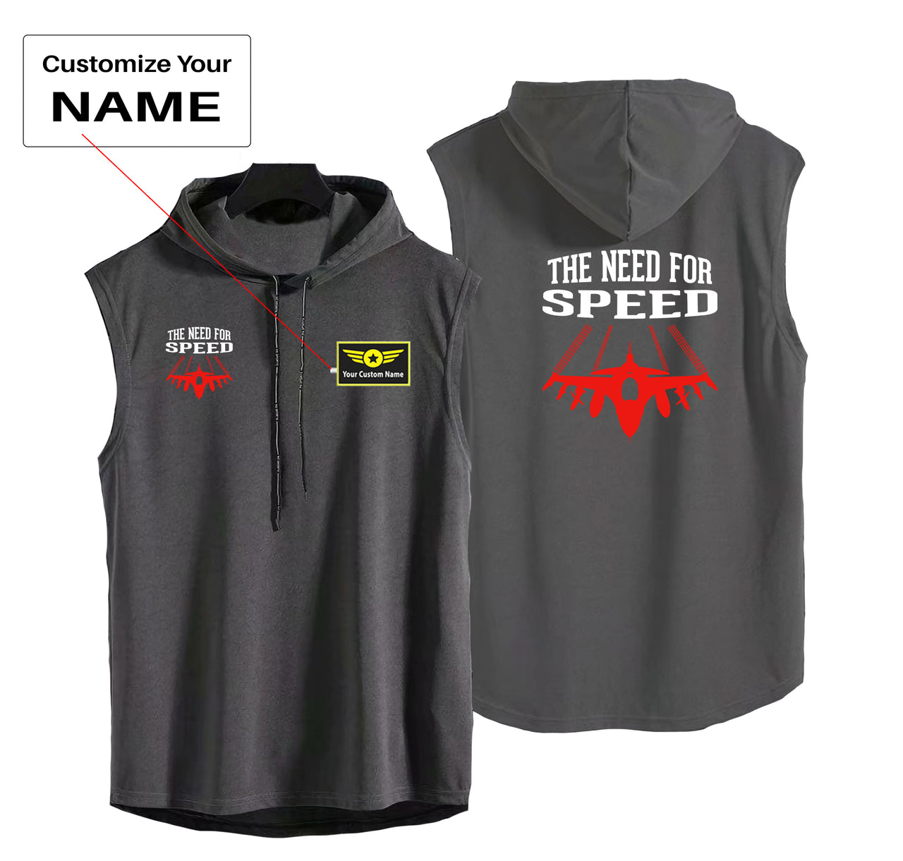 The Need For Speed Designed Hooded Tank Tops