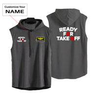 Thumbnail for Ready For Takeoff Designed Hooded Tank Tops