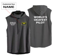 Thumbnail for World's Okayest Pilot Designed Hooded Tank Tops