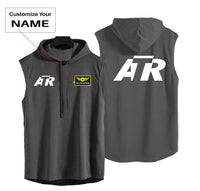 Thumbnail for ATR & Text Designed Hooded Tank Tops