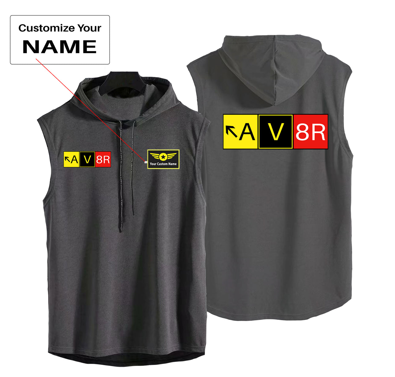 AV8R Designed Hooded Tank Tops