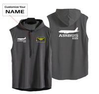 Thumbnail for Airbus A320 Printed Designed Hooded Tank Tops