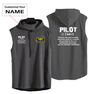 Thumbnail for Pilot [Noun] Designed Hooded Tank Tops