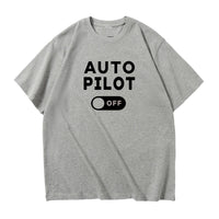 Thumbnail for Auto Pilot Off Designed Relax Fit T-Shirts