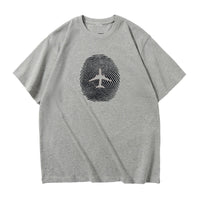 Thumbnail for Aviation Finger Print Designed Relax Fit T-Shirts