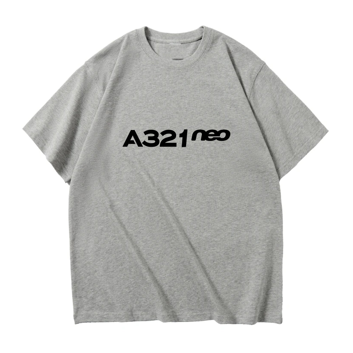 A321neo & Text Designed Relax Fit T-Shirts