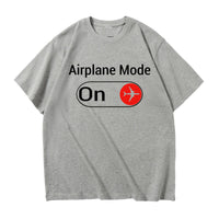 Thumbnail for Airplane Mode On Designed Relax Fit T-Shirts