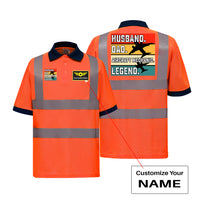 Thumbnail for Husband & Dad & Aircraft Mechanic & Legend Designed Reflective Polo T-Shirts