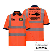 Thumbnail for Helicopter [Noun] Designed Reflective Polo T-Shirts