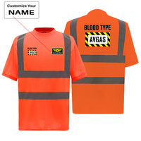 Thumbnail for Blood Type AVGAS Designed Reflective T-Shirts