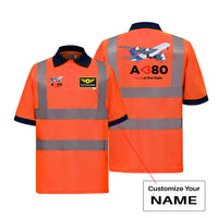 Thumbnail for Airbus A380 Love at first flight Designed Reflective Polo T-Shirts