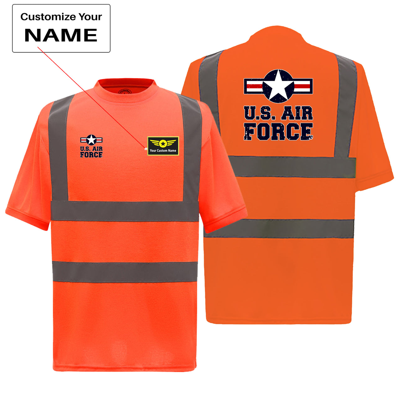 US Air Force Designed Reflective T-Shirts