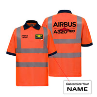 Thumbnail for Amazing Airbus A320neo Designed Reflective Polo T-Shirts