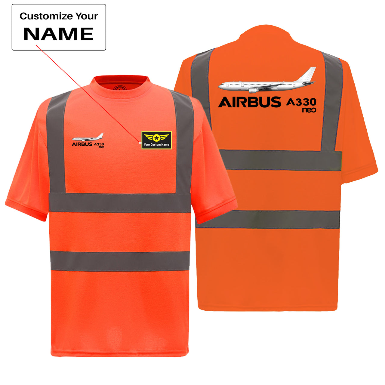 The Airbus A330neo Designed Reflective T-Shirts