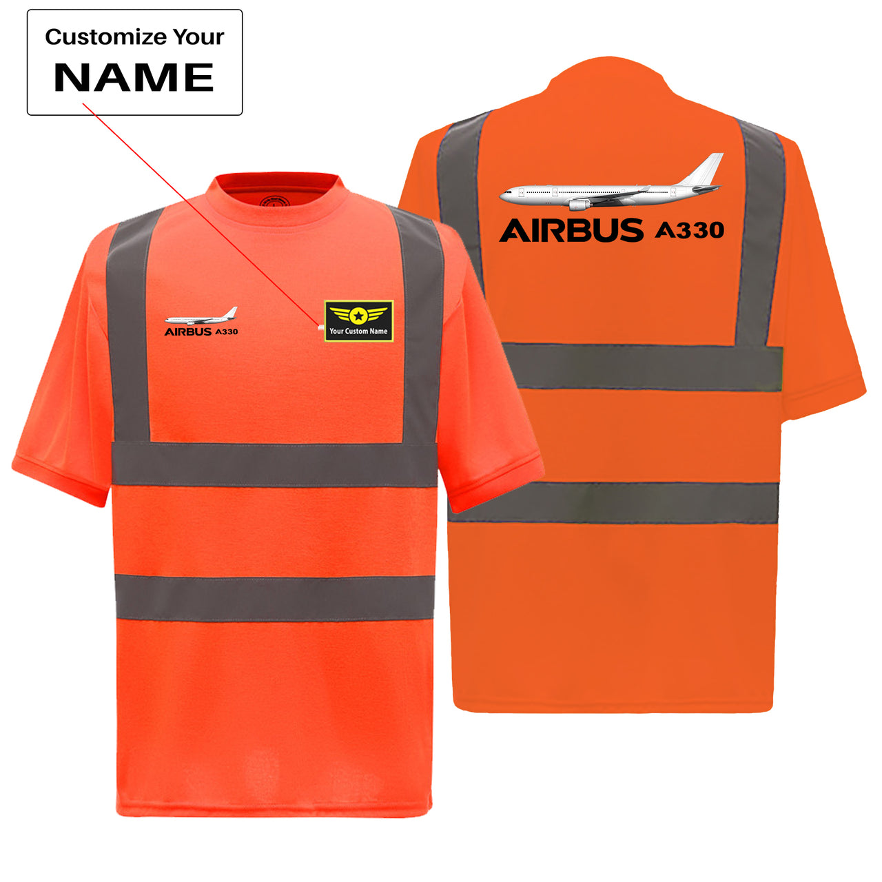 The Airbus A330 Designed Reflective T-Shirts