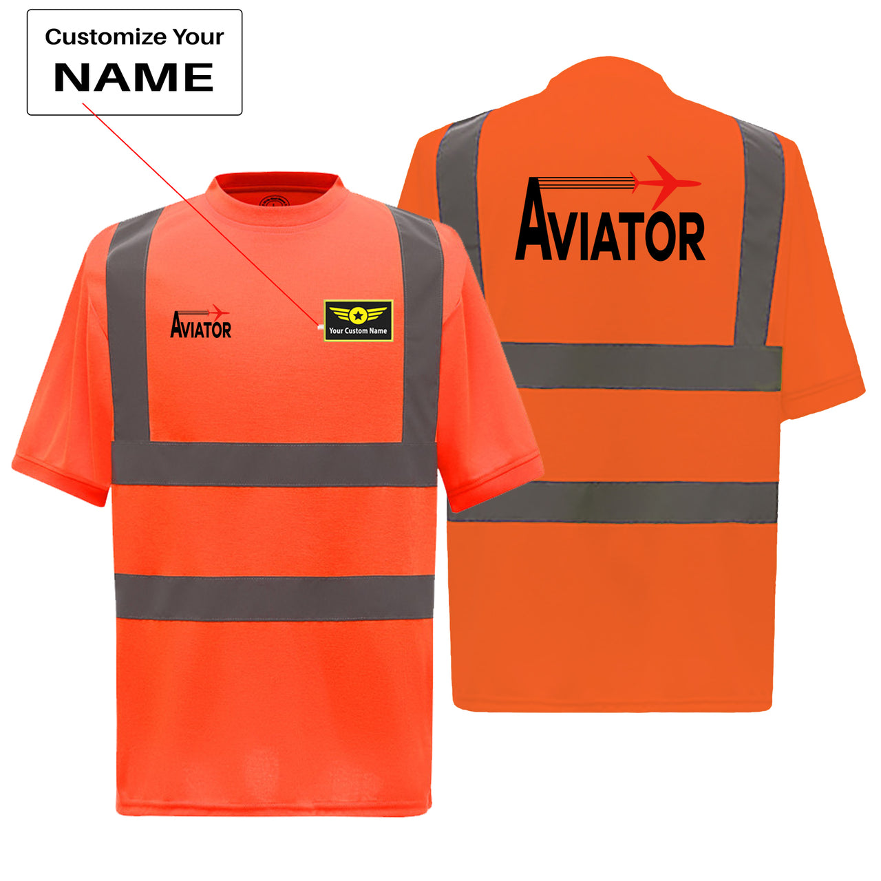 Aviator Designed Reflective T-Shirts