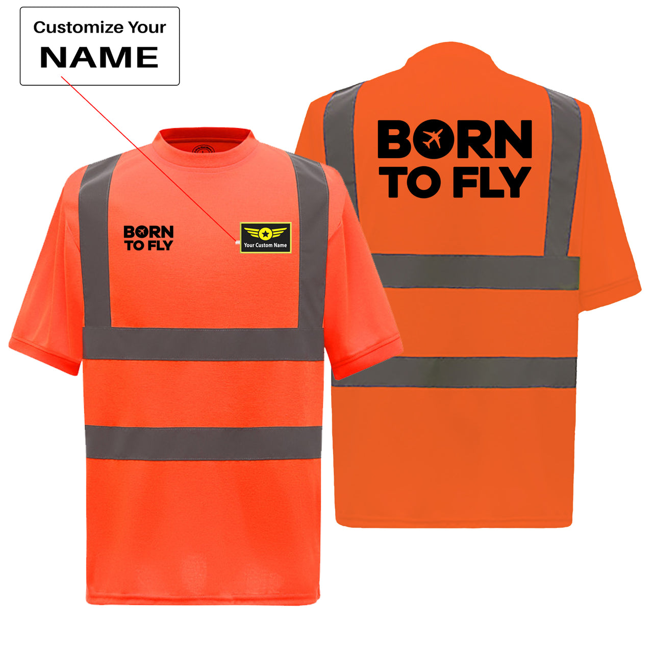 Born To Fly Special Designed Reflective T-Shirts