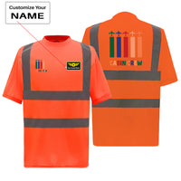 Thumbnail for Colourful Cabin Crew Designed Reflective T-Shirts