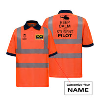 Thumbnail for Student Pilot (Helicopter) Designed Reflective Polo T-Shirts