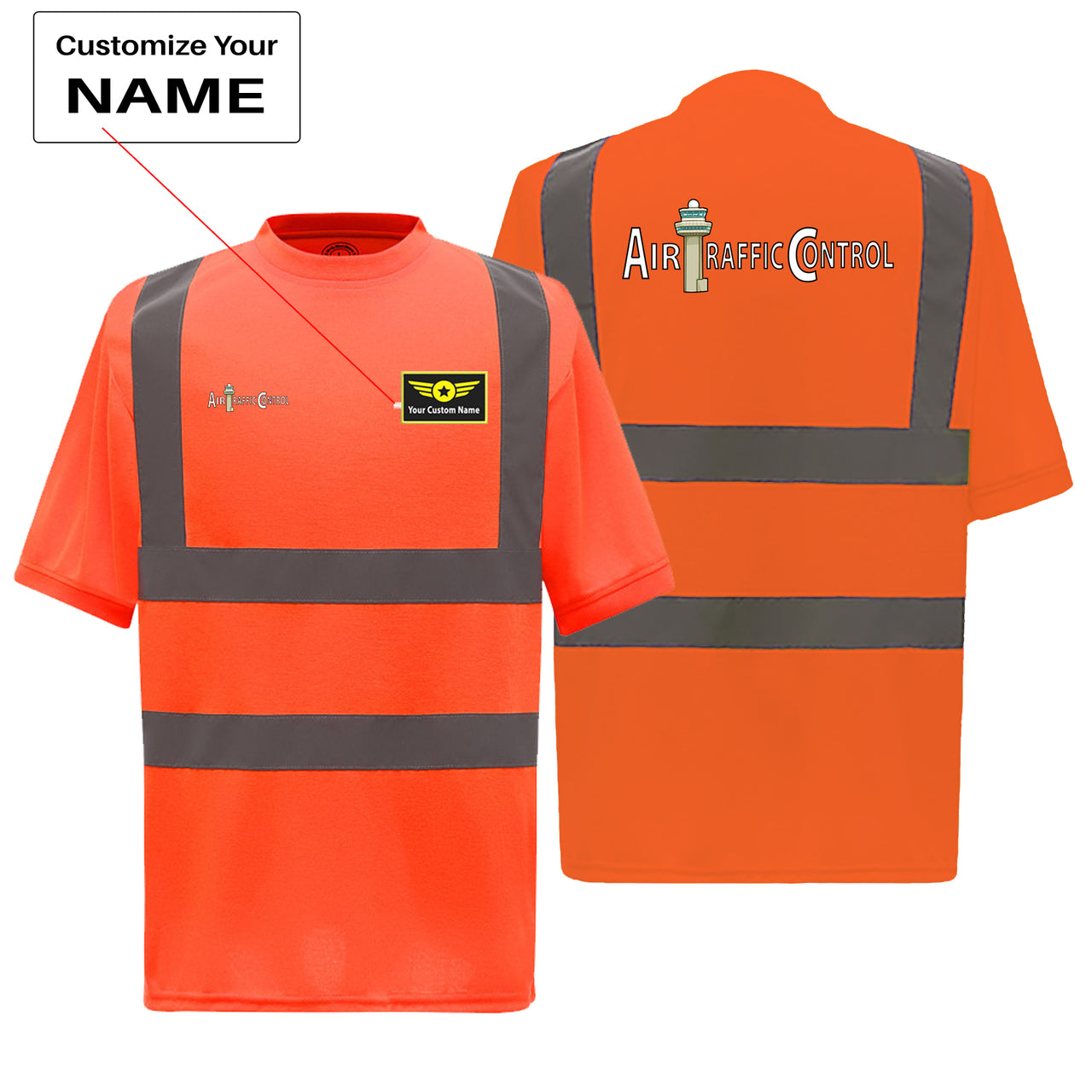 Air Traffic Control Designed Reflective T-Shirts