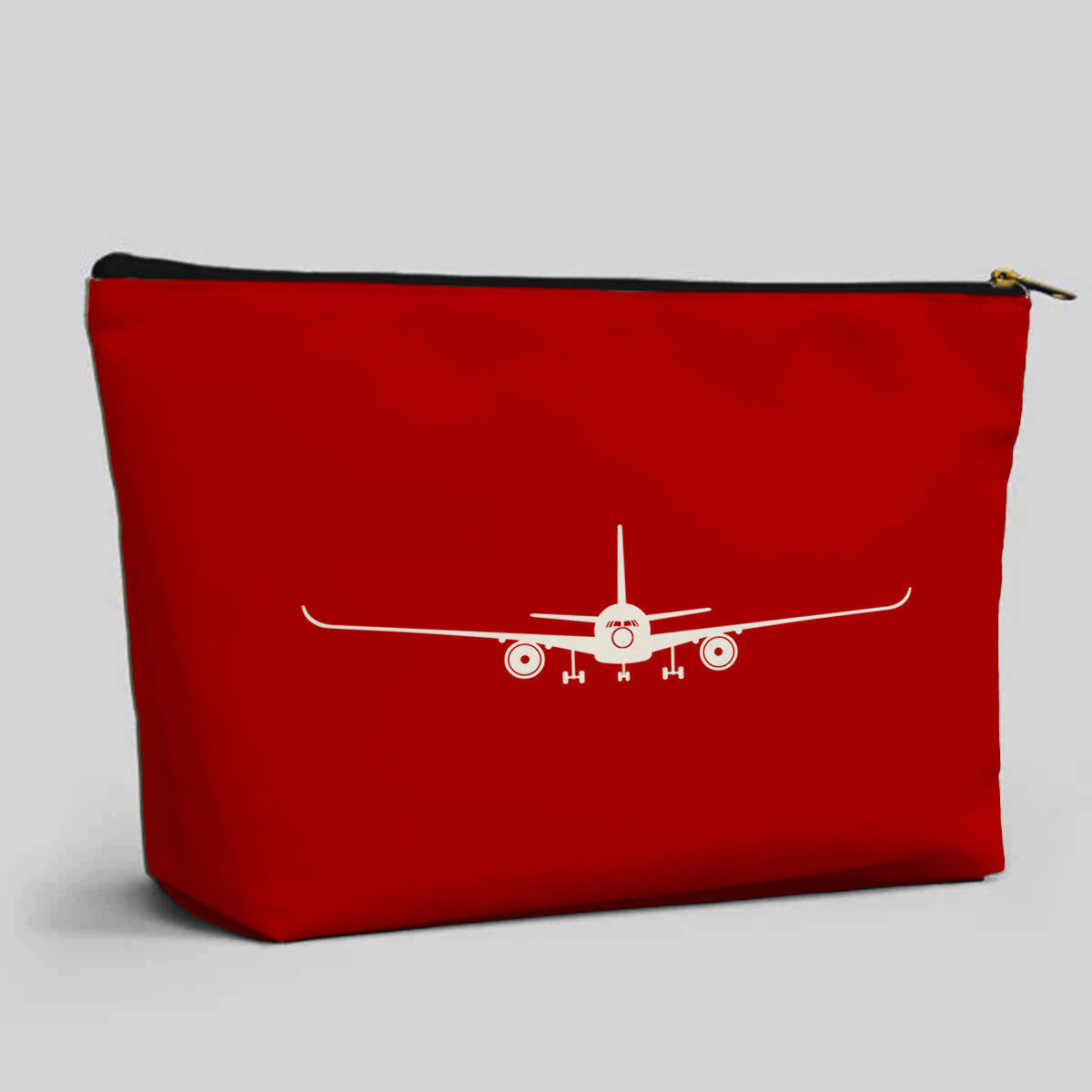 Airbus A350 Silhouette Designed Zipper Pouch