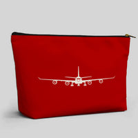 Thumbnail for Airbus A340 Silhouette Designed Zipper Pouch