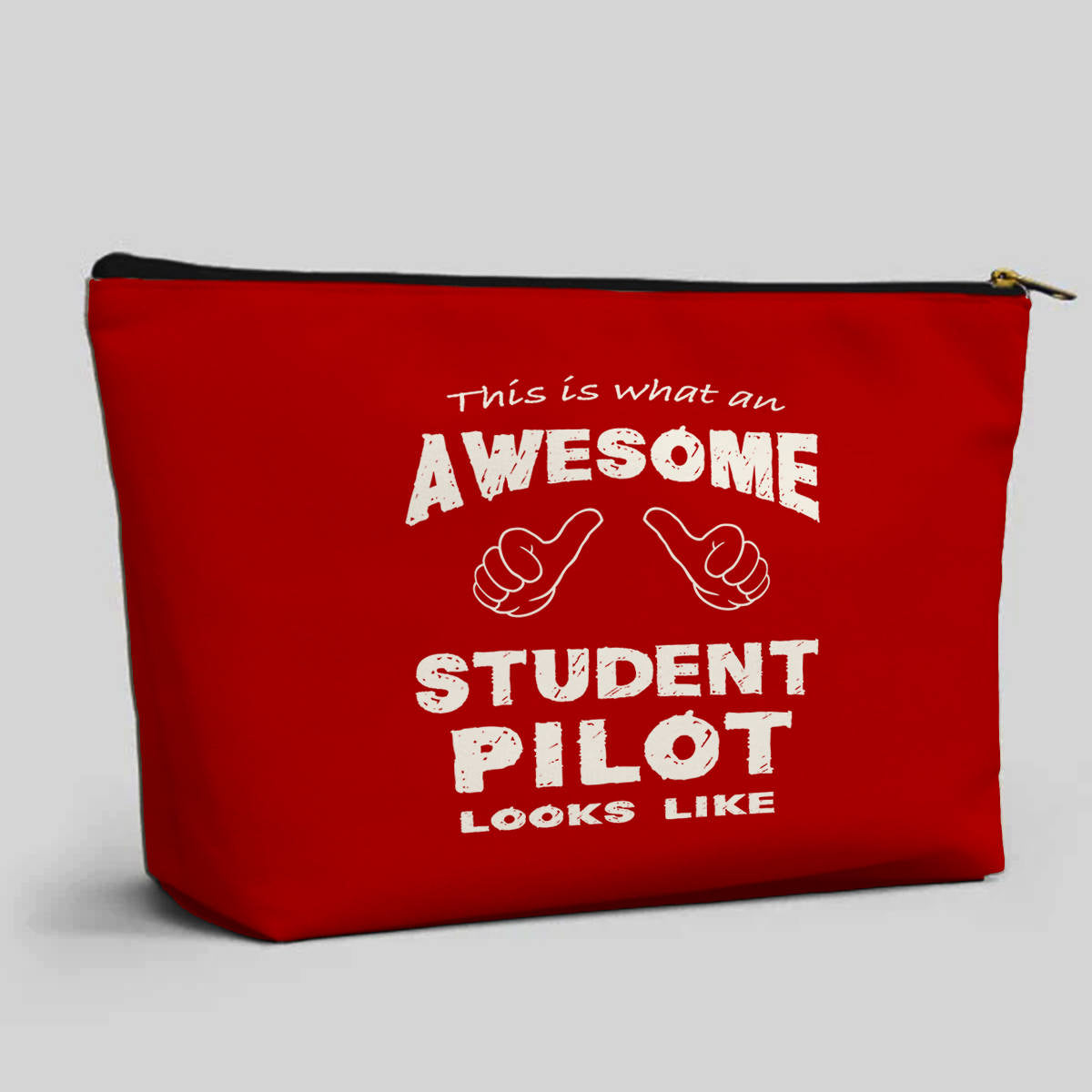 Student Pilot Designed Zipper Pouch