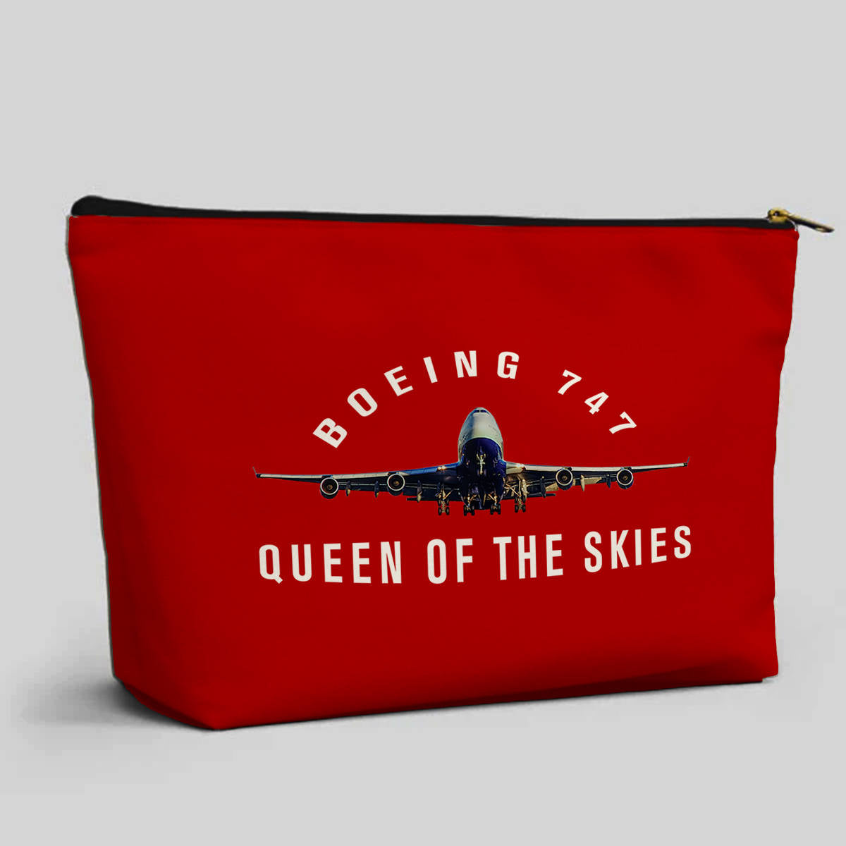 Boeing 747 Queen of the Skies Designed Zipper Pouch