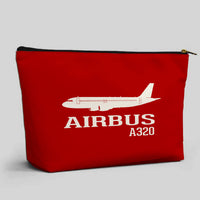 Thumbnail for Airbus A320 Printed Designed Zipper Pouch