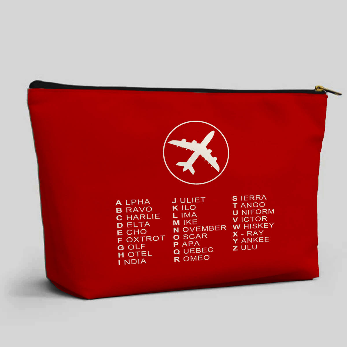 Aviation Alphabet 2 Designed Zipper Pouch