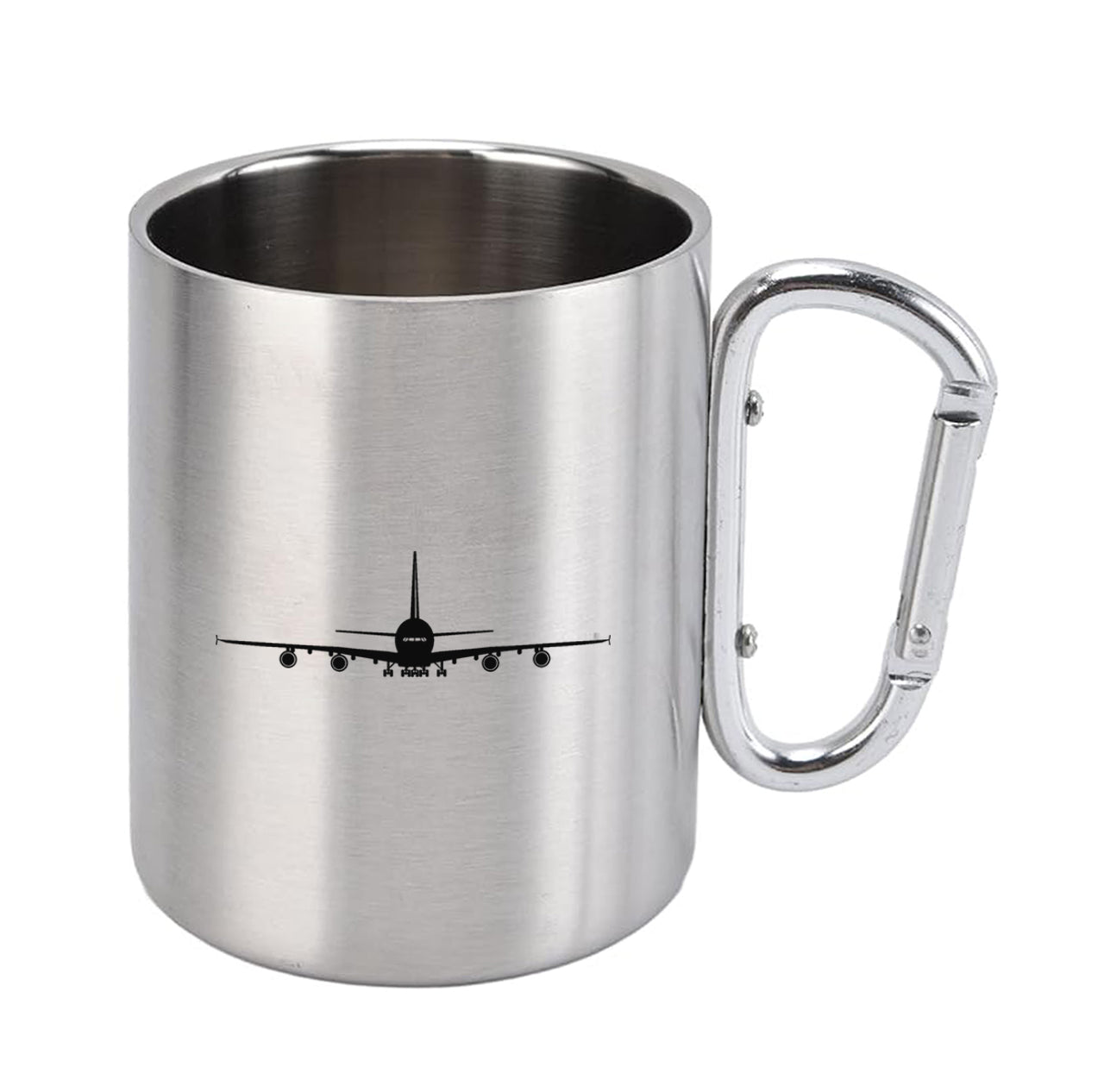 Airbus A380 Silhouette Designed Stainless Steel Outdoors Mugs