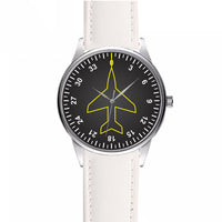 Thumbnail for Airplane Instruments (Heading) Designed Fashion Leather Strap Watches