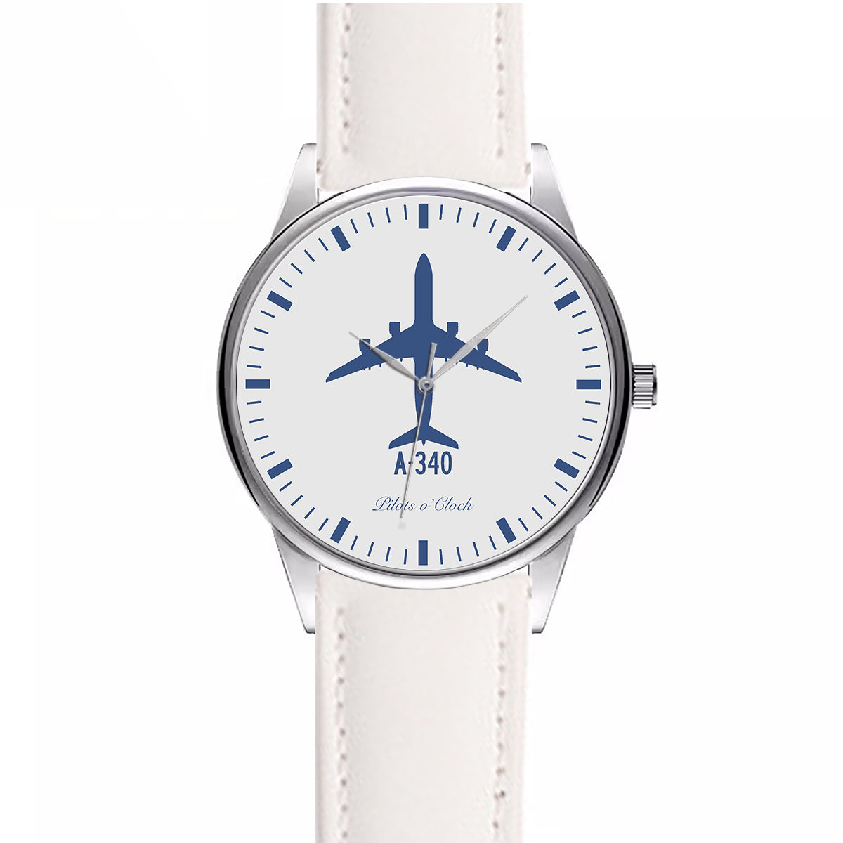 Airbus A340 Designed Fashion Leather Strap Watches