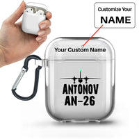 Thumbnail for Antonov AN-26 & Plane Designed Transparent Earphone AirPods Cases