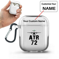 Thumbnail for ATR-72 & Plane Designed Transparent Earphone AirPods Cases