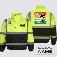 Thumbnail for Husband & Dad & Aircraft Mechanic & Legend Designed Reflective Winter Jackets