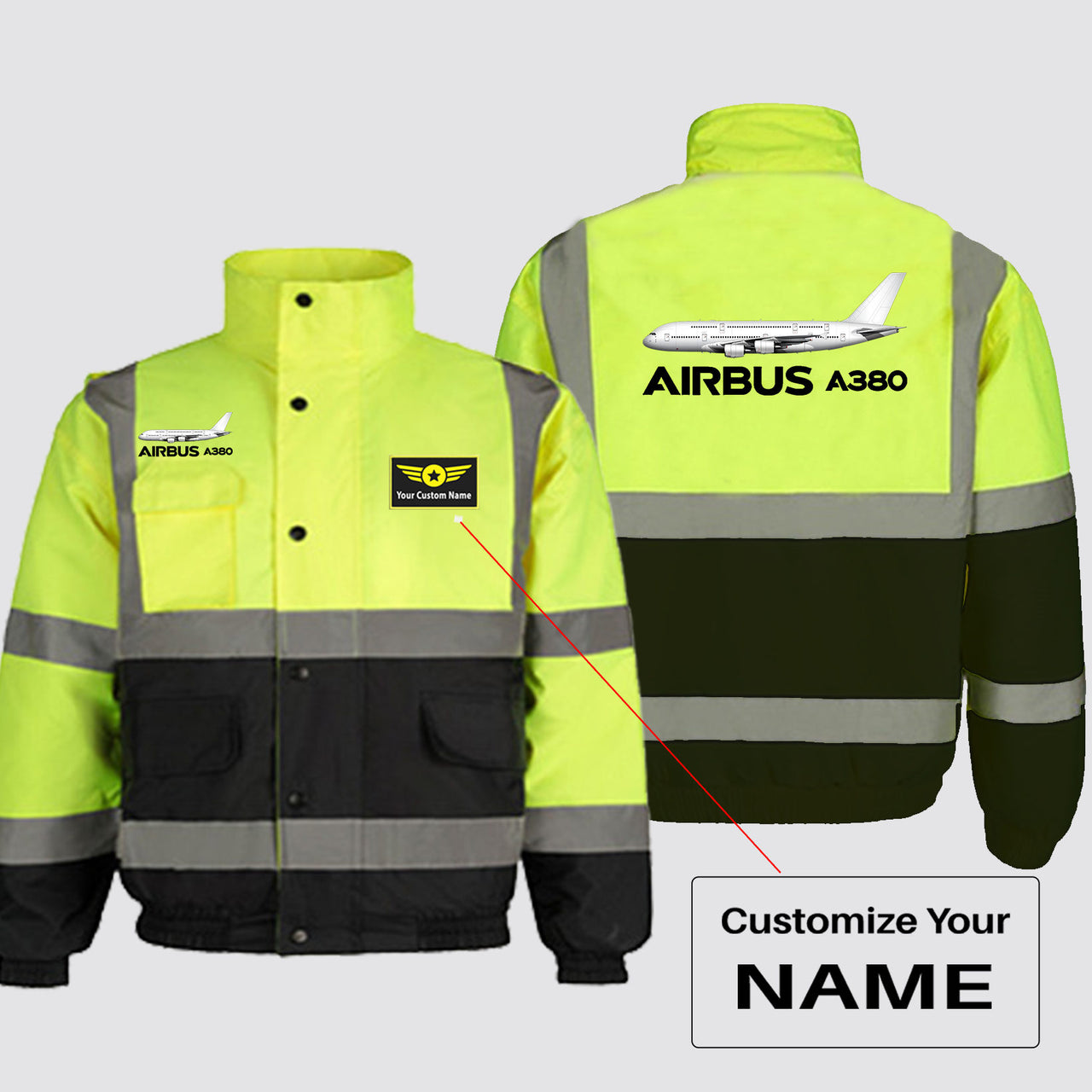 The Airbus A380 Designed Reflective Winter Jackets