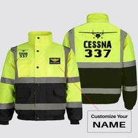 Thumbnail for Cessna 337 & Plane Designed Reflective Winter Jackets