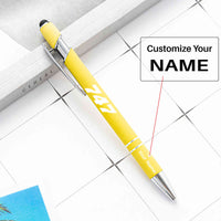 Thumbnail for 747 Flat Text Designed Ballpens Capacitive Screen Touch Pens