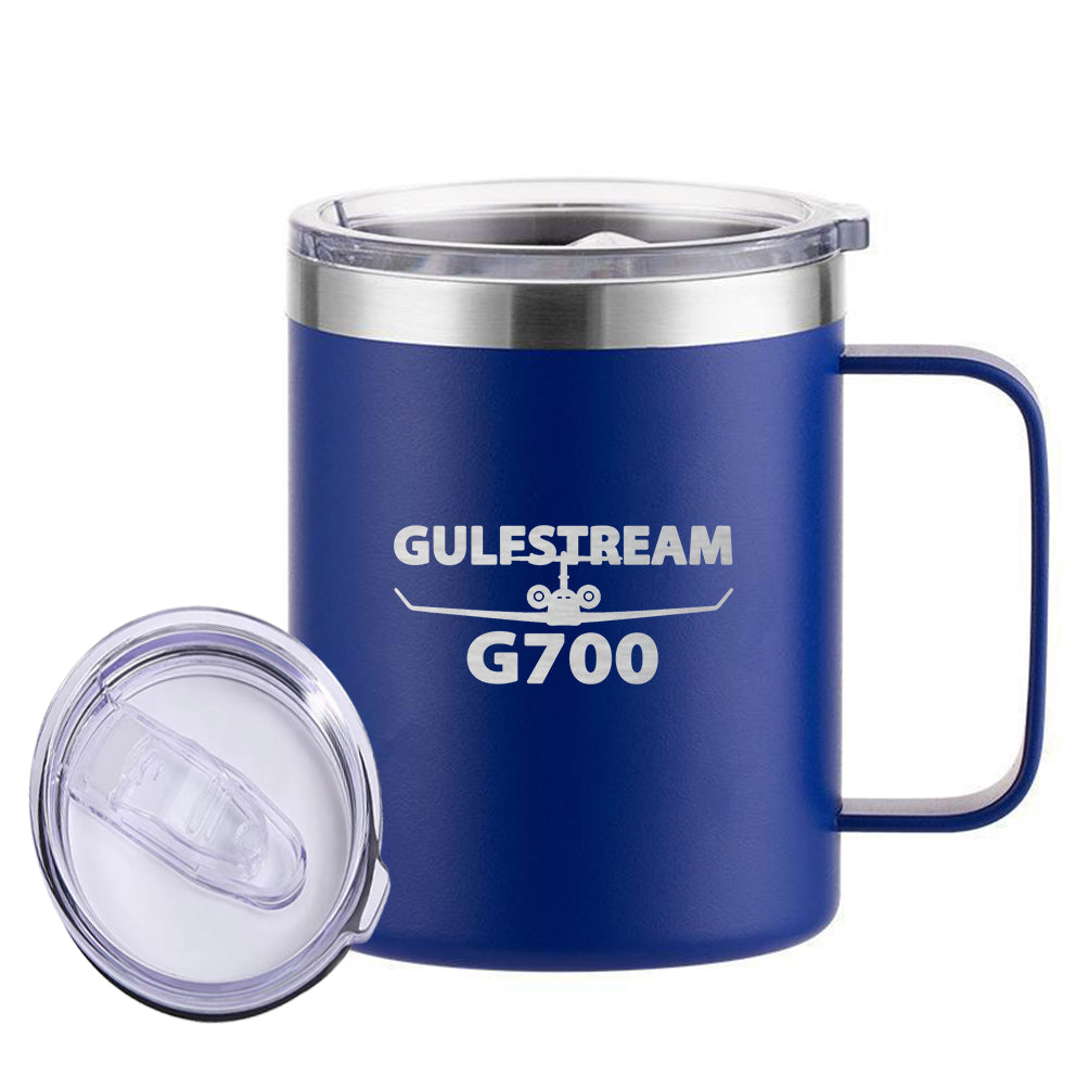 Amazing Gulfstream G700 Designed Stainless Steel Laser Engraved Mugs