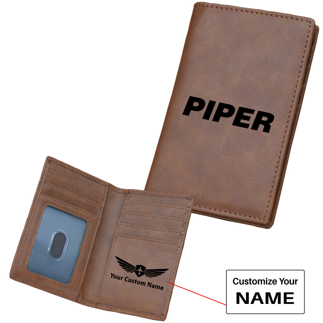 Piper & Text Designed Leather Card Holder Wallets