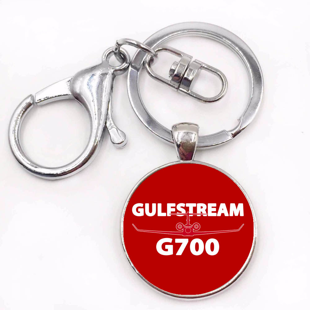 Amazing Gulfstream G700 Designed Circle Key Chains