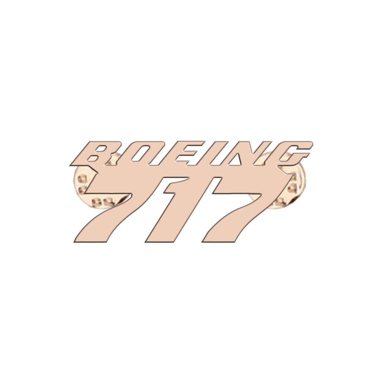 Boeing 717 & Text Designed Hollow Pins